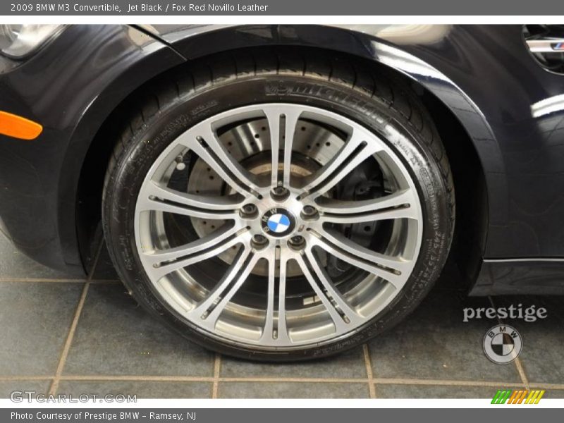 Jet Black / Fox Red Novillo Leather 2009 BMW M3 Convertible