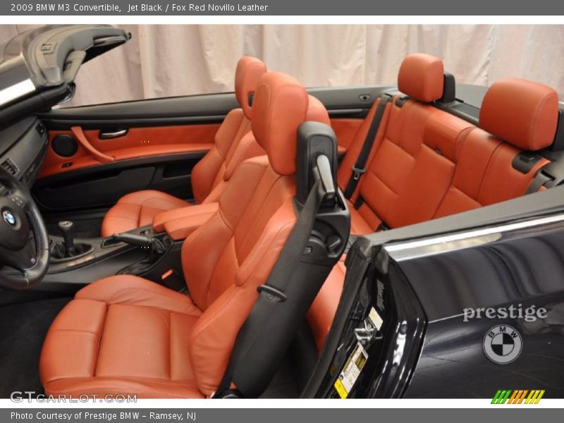 Jet Black / Fox Red Novillo Leather 2009 BMW M3 Convertible