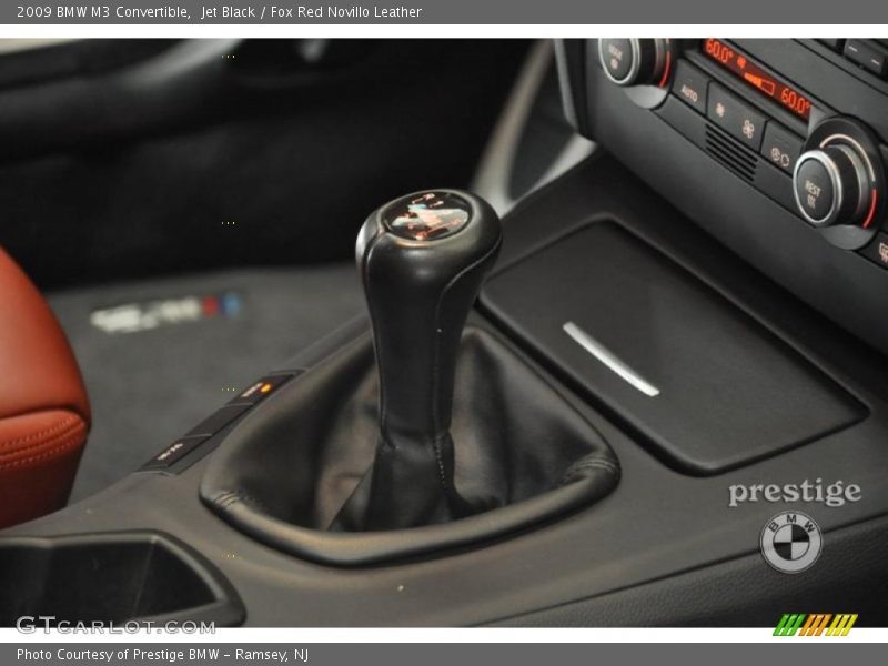 Jet Black / Fox Red Novillo Leather 2009 BMW M3 Convertible