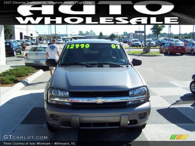 Graystone Metallic / Light Gray 2007 Chevrolet TrailBlazer LS
