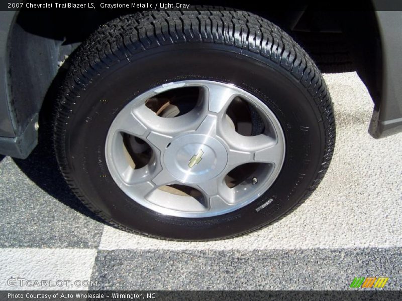 Graystone Metallic / Light Gray 2007 Chevrolet TrailBlazer LS
