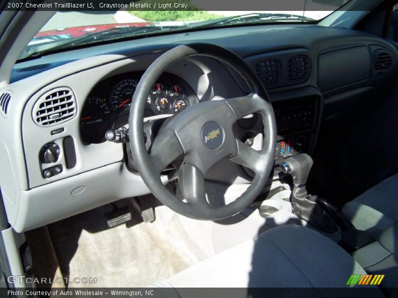 Graystone Metallic / Light Gray 2007 Chevrolet TrailBlazer LS