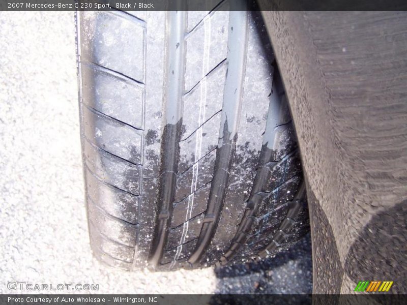 Black / Black 2007 Mercedes-Benz C 230 Sport