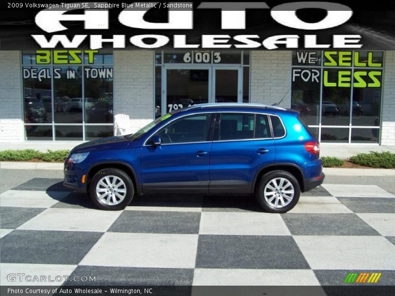 Sapphire Blue Metallic / Sandstone 2009 Volkswagen Tiguan SE