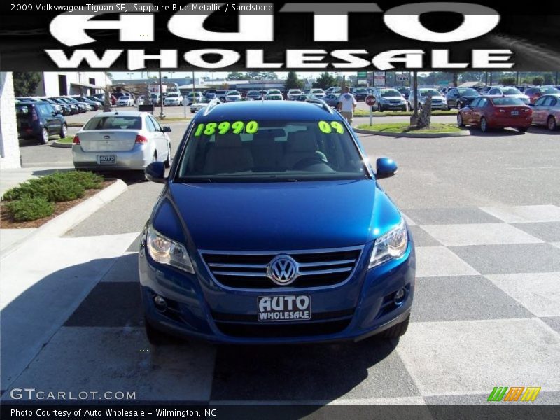 Sapphire Blue Metallic / Sandstone 2009 Volkswagen Tiguan SE