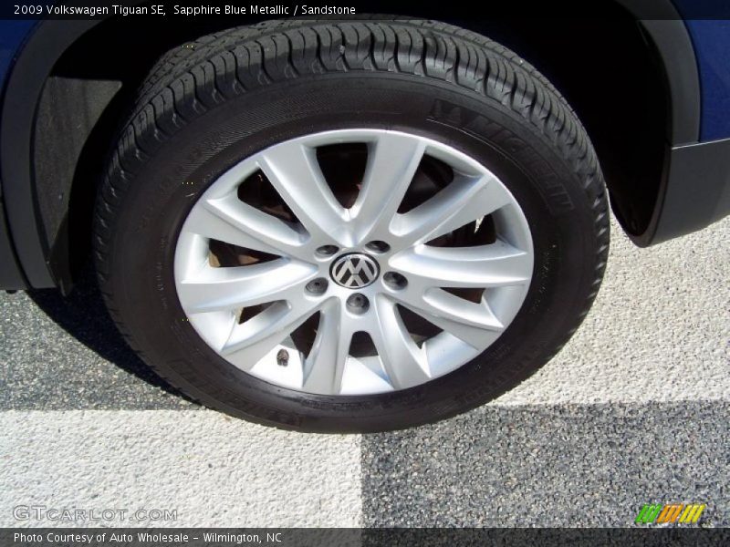 Sapphire Blue Metallic / Sandstone 2009 Volkswagen Tiguan SE