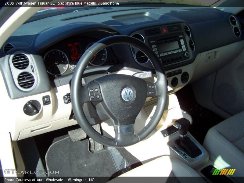 Sapphire Blue Metallic / Sandstone 2009 Volkswagen Tiguan SE
