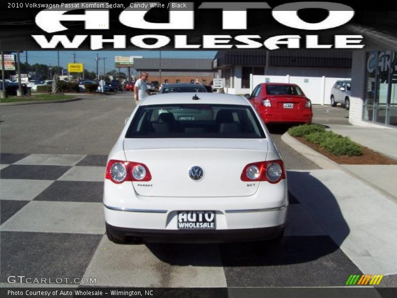 Candy White / Black 2010 Volkswagen Passat Komfort Sedan