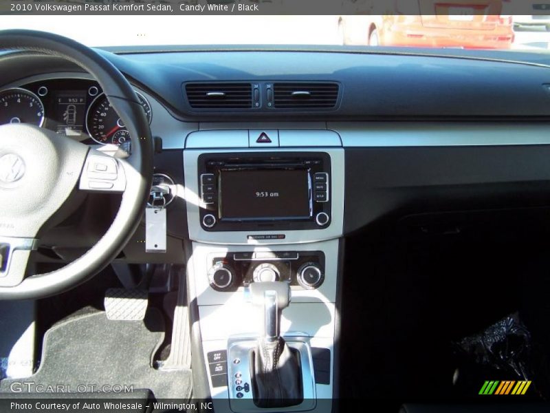 Candy White / Black 2010 Volkswagen Passat Komfort Sedan