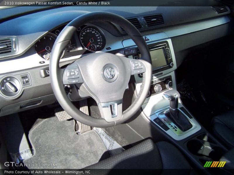 Candy White / Black 2010 Volkswagen Passat Komfort Sedan