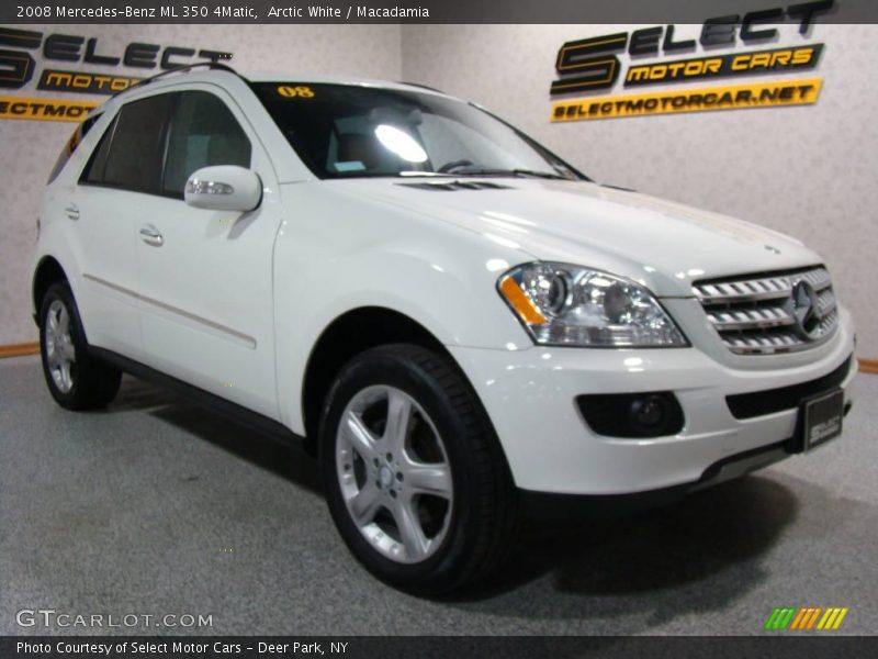 Arctic White / Macadamia 2008 Mercedes-Benz ML 350 4Matic