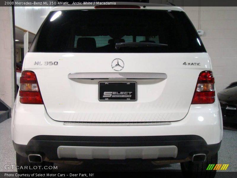 Arctic White / Macadamia 2008 Mercedes-Benz ML 350 4Matic