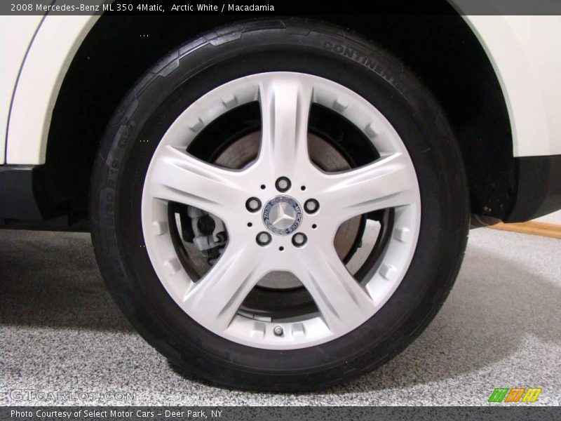Arctic White / Macadamia 2008 Mercedes-Benz ML 350 4Matic
