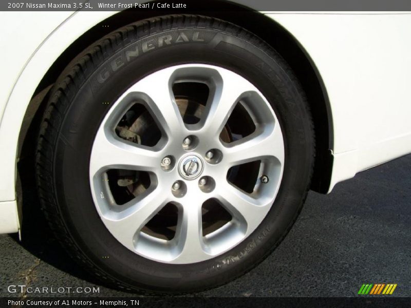 Winter Frost Pearl / Cafe Latte 2007 Nissan Maxima 3.5 SL
