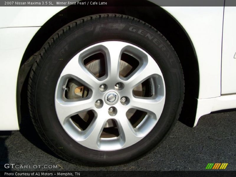 Winter Frost Pearl / Cafe Latte 2007 Nissan Maxima 3.5 SL