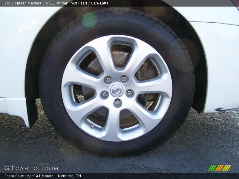 Winter Frost Pearl / Cafe Latte 2007 Nissan Maxima 3.5 SL