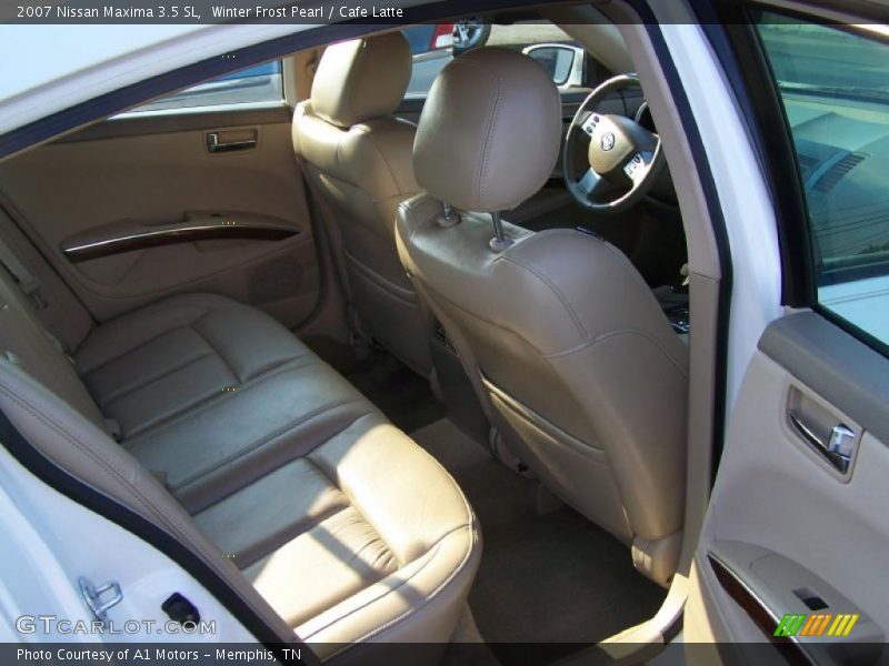 Winter Frost Pearl / Cafe Latte 2007 Nissan Maxima 3.5 SL