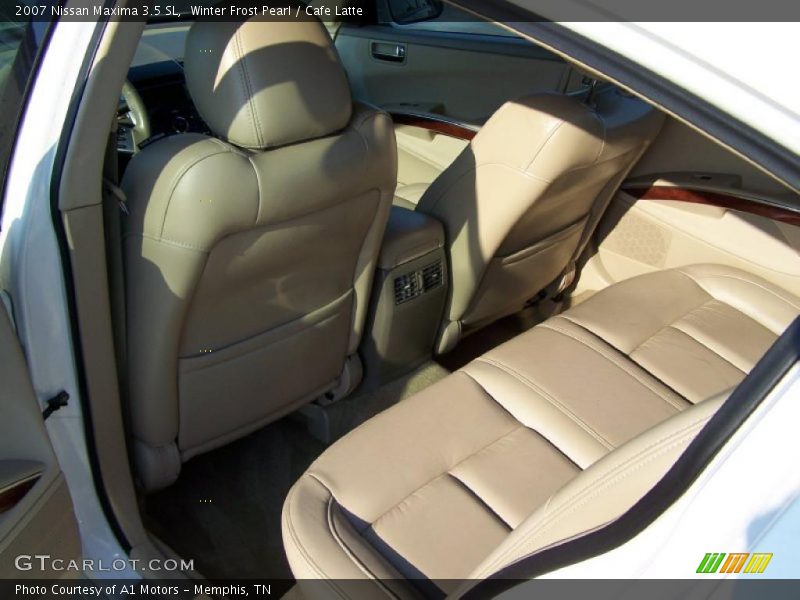 Winter Frost Pearl / Cafe Latte 2007 Nissan Maxima 3.5 SL