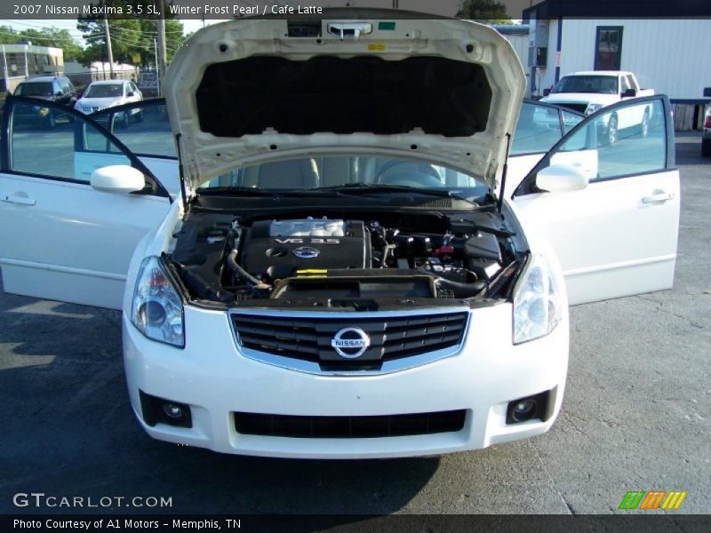 Winter Frost Pearl / Cafe Latte 2007 Nissan Maxima 3.5 SL