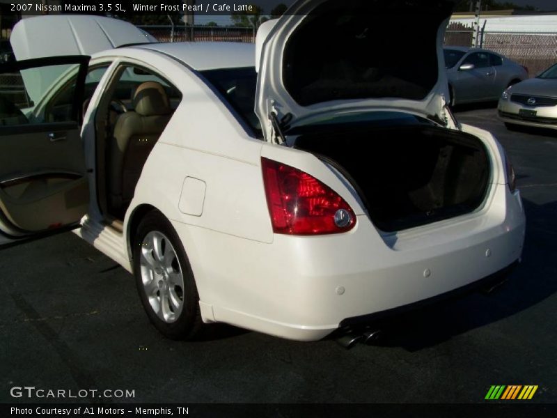 Winter Frost Pearl / Cafe Latte 2007 Nissan Maxima 3.5 SL