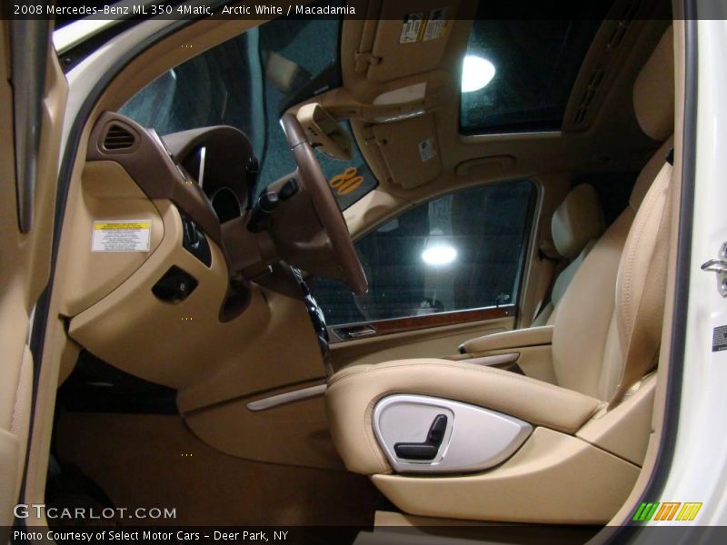 Arctic White / Macadamia 2008 Mercedes-Benz ML 350 4Matic