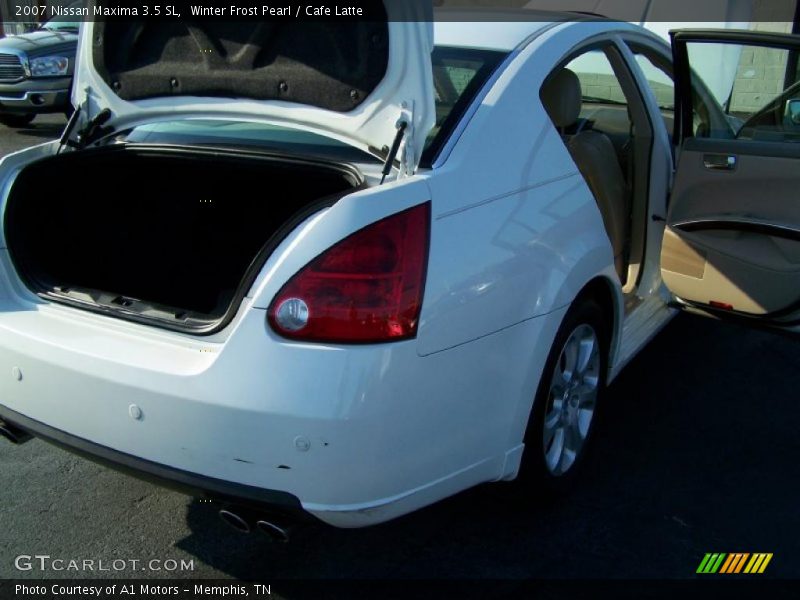 Winter Frost Pearl / Cafe Latte 2007 Nissan Maxima 3.5 SL