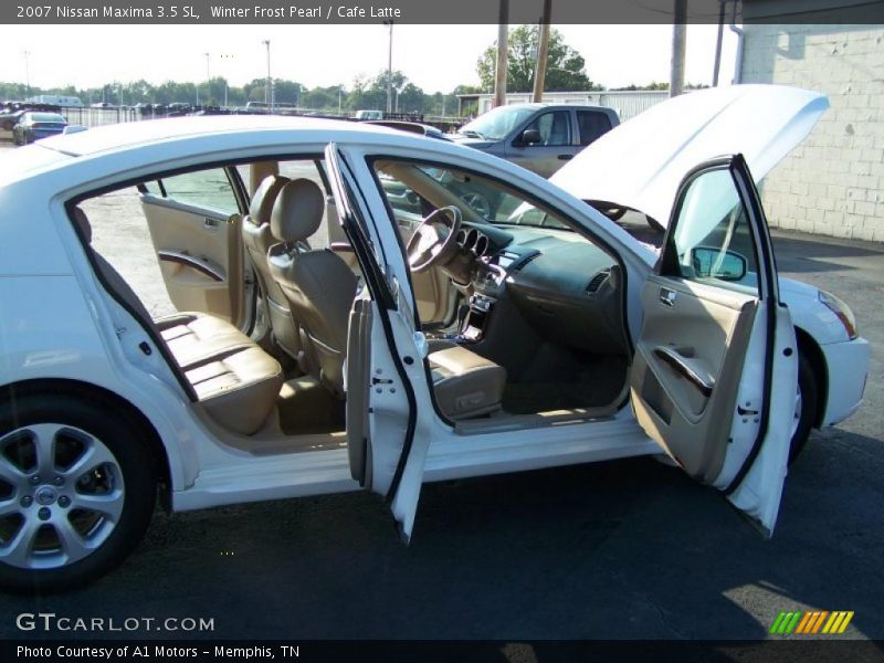 Winter Frost Pearl / Cafe Latte 2007 Nissan Maxima 3.5 SL
