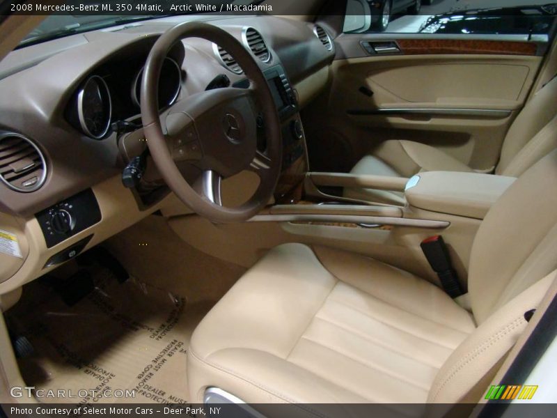 Arctic White / Macadamia 2008 Mercedes-Benz ML 350 4Matic