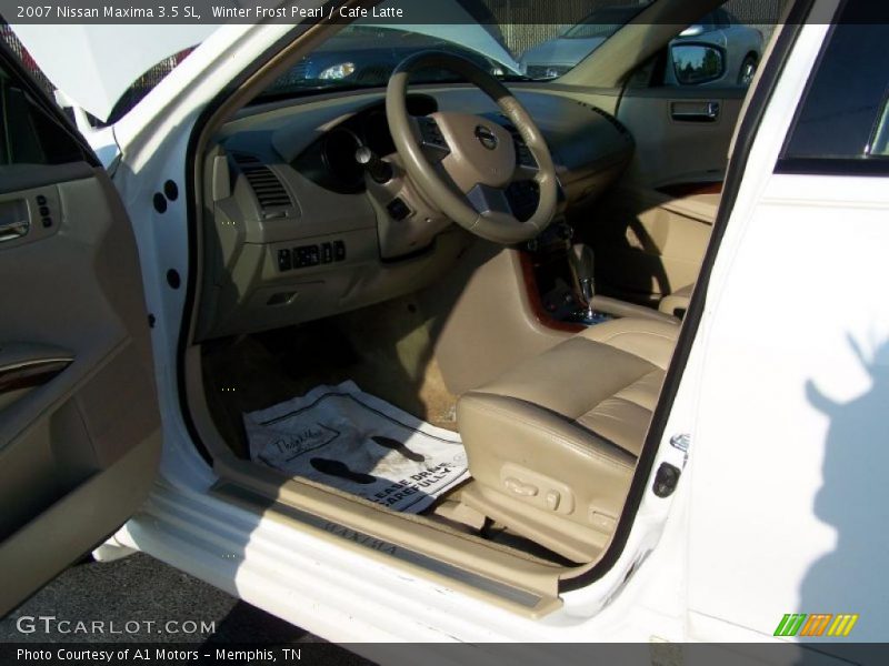 Winter Frost Pearl / Cafe Latte 2007 Nissan Maxima 3.5 SL