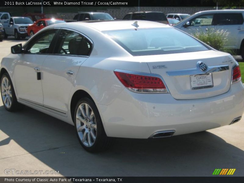 White Diamond Tricoat / Cocoa/Cashmere 2011 Buick LaCrosse CXS