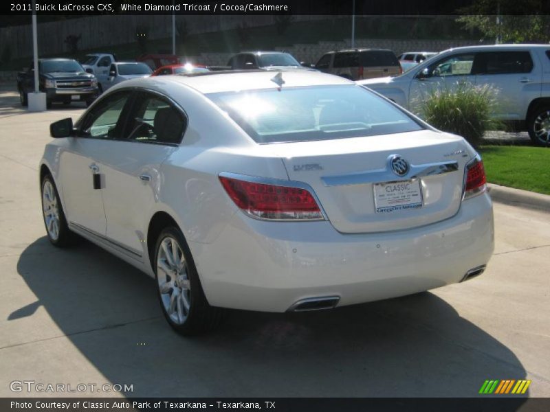 White Diamond Tricoat / Cocoa/Cashmere 2011 Buick LaCrosse CXS