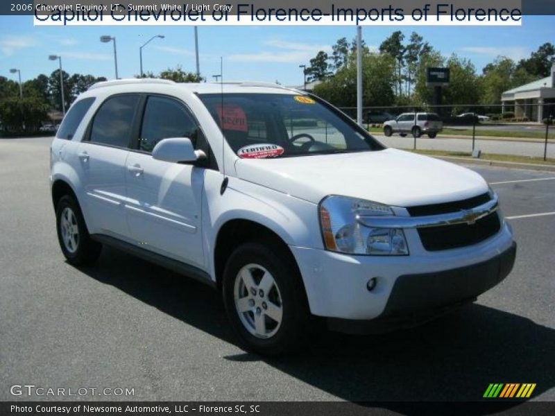 Summit White / Light Gray 2006 Chevrolet Equinox LT