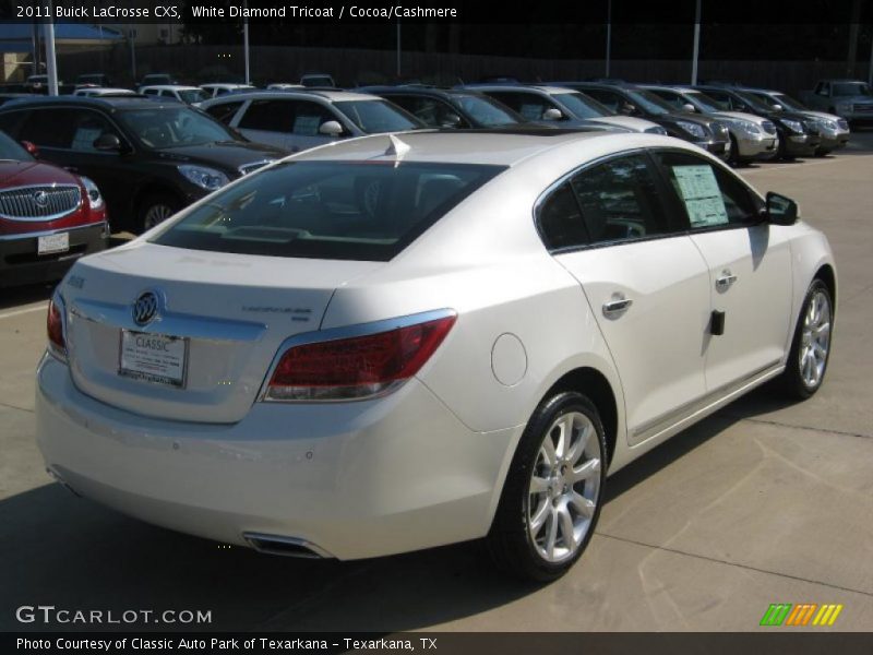 White Diamond Tricoat / Cocoa/Cashmere 2011 Buick LaCrosse CXS