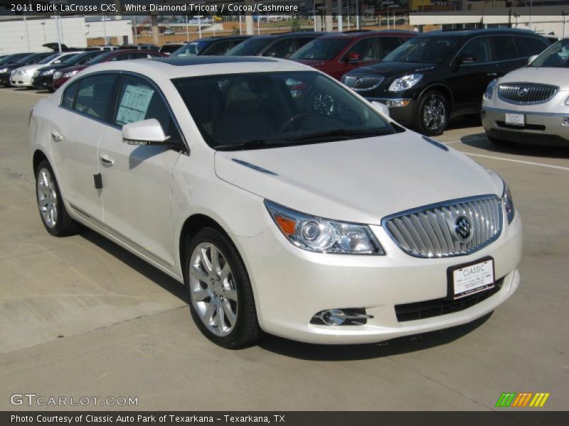 White Diamond Tricoat / Cocoa/Cashmere 2011 Buick LaCrosse CXS