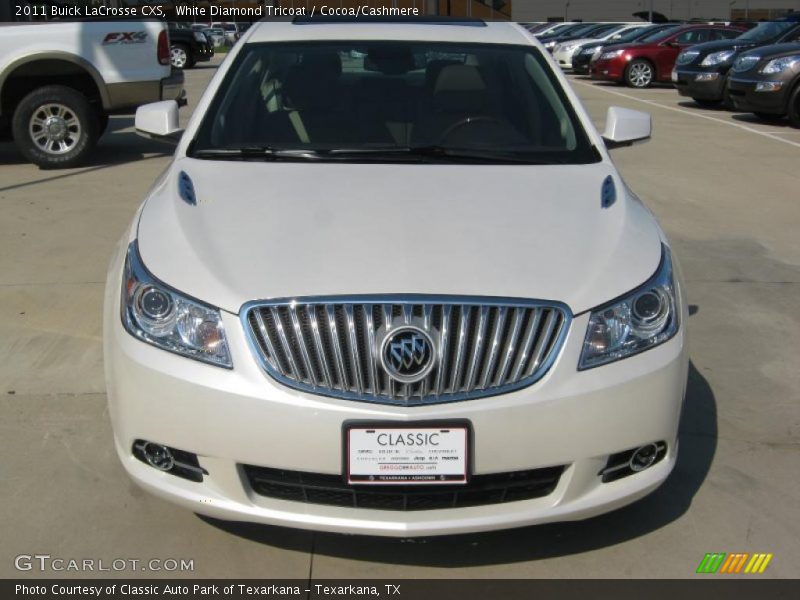 White Diamond Tricoat / Cocoa/Cashmere 2011 Buick LaCrosse CXS