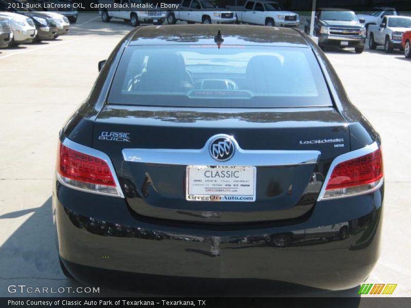 Carbon Black Metallic / Ebony 2011 Buick LaCrosse CXL