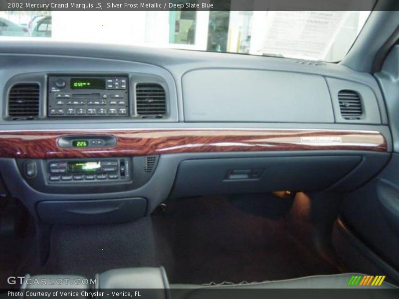 Silver Frost Metallic / Deep Slate Blue 2002 Mercury Grand Marquis LS