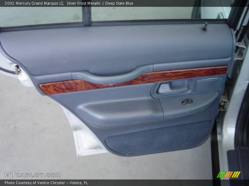 Silver Frost Metallic / Deep Slate Blue 2002 Mercury Grand Marquis LS