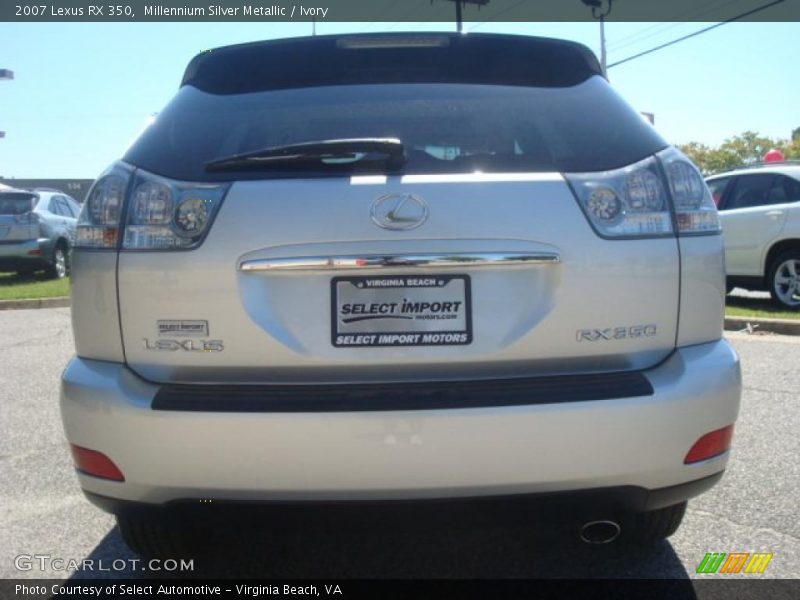 Millennium Silver Metallic / Ivory 2007 Lexus RX 350