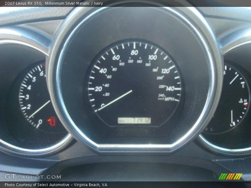 Millennium Silver Metallic / Ivory 2007 Lexus RX 350