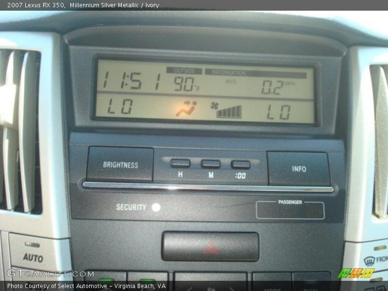 Millennium Silver Metallic / Ivory 2007 Lexus RX 350