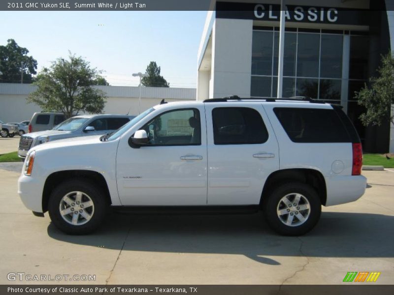Summit White / Light Tan 2011 GMC Yukon SLE