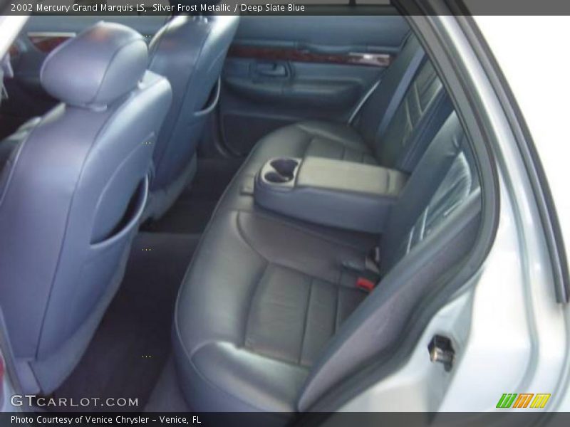 Silver Frost Metallic / Deep Slate Blue 2002 Mercury Grand Marquis LS