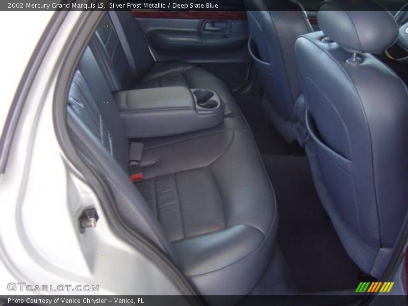 Silver Frost Metallic / Deep Slate Blue 2002 Mercury Grand Marquis LS