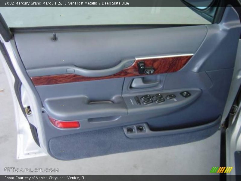 Silver Frost Metallic / Deep Slate Blue 2002 Mercury Grand Marquis LS