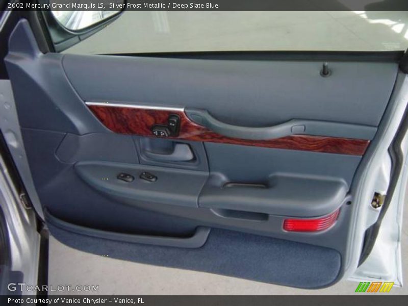 Silver Frost Metallic / Deep Slate Blue 2002 Mercury Grand Marquis LS