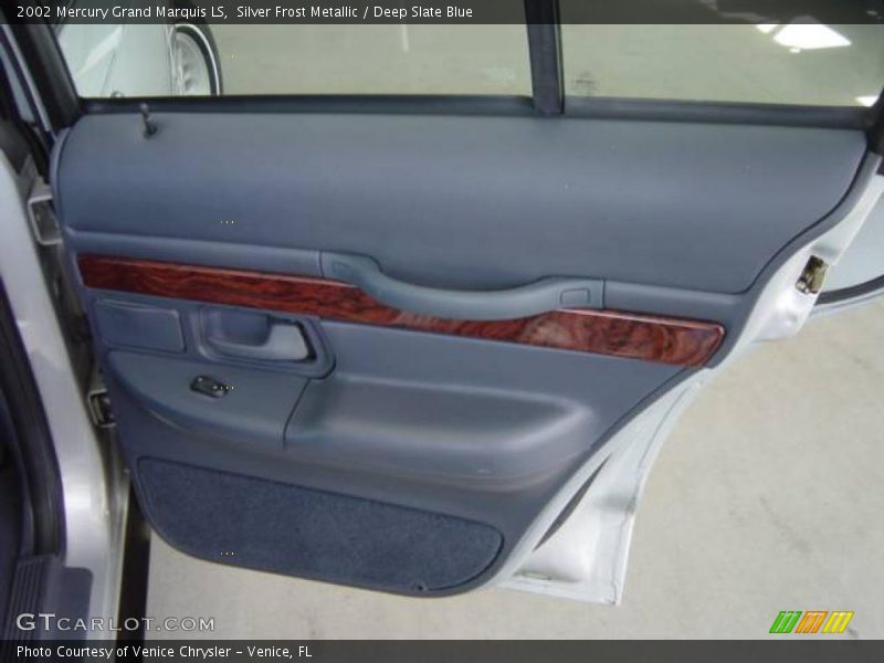 Silver Frost Metallic / Deep Slate Blue 2002 Mercury Grand Marquis LS