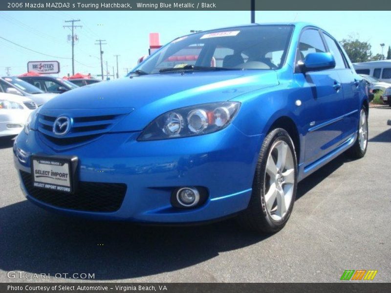 Winning Blue Metallic / Black 2006 Mazda MAZDA3 s Touring Hatchback