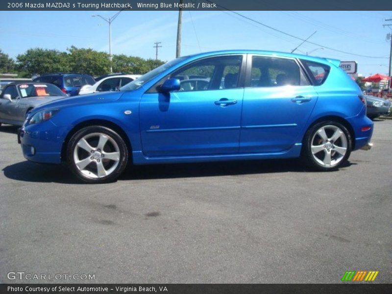 Winning Blue Metallic / Black 2006 Mazda MAZDA3 s Touring Hatchback