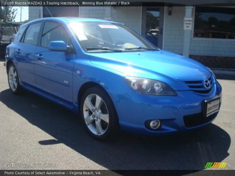 Winning Blue Metallic / Black 2006 Mazda MAZDA3 s Touring Hatchback